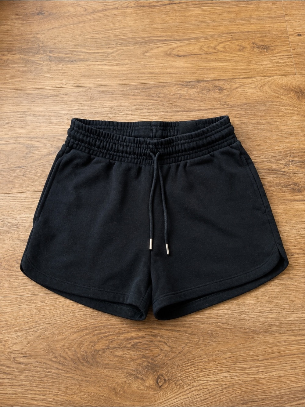 H&M Black Women's Athletic Drawstring Waist Shorts